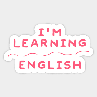 I'm Learning English | Lilla The Lamb Sticker